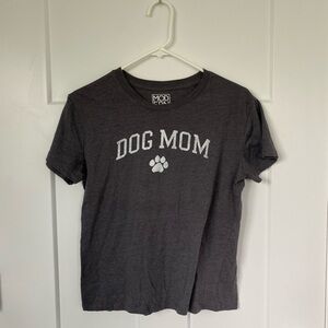 Modern Lux Dog Mom Tee - Charcoal Gray